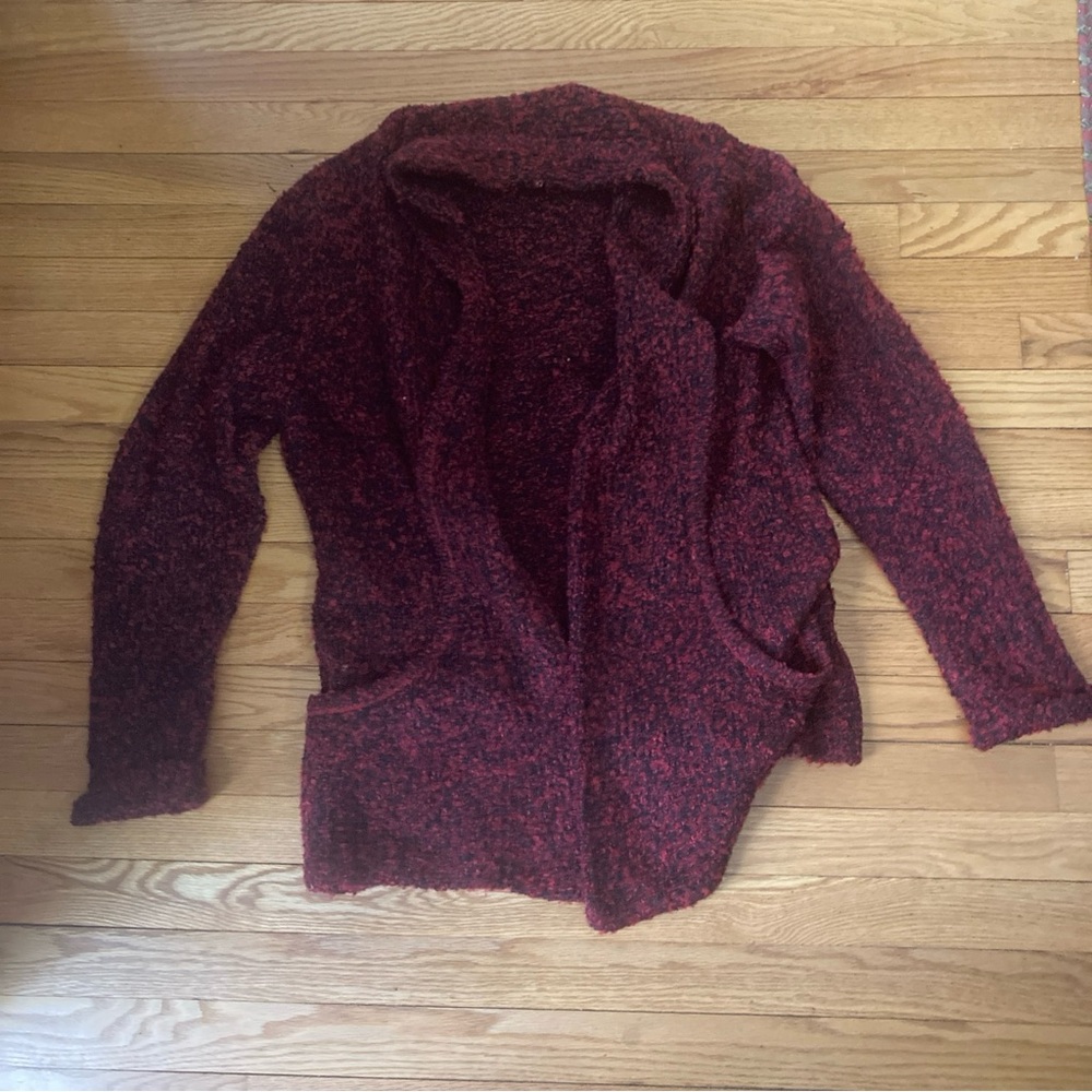 Christopher & Banks Burgundy Cardigan
